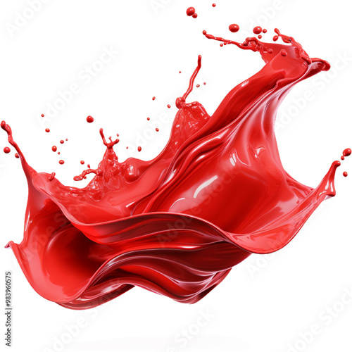 red liquid splash