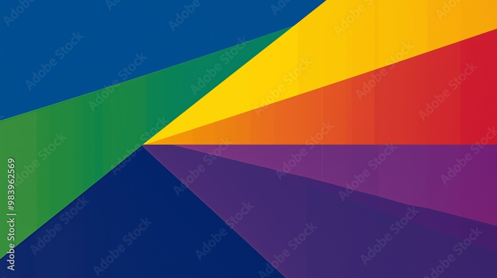 A colorful image with a rainbow and a blue background. The colors are vibrant and the image has a happy and cheerful mood A colorful image with a rainbow and a blue background. The colors are vibrant and the image has a happy and cheerful mood