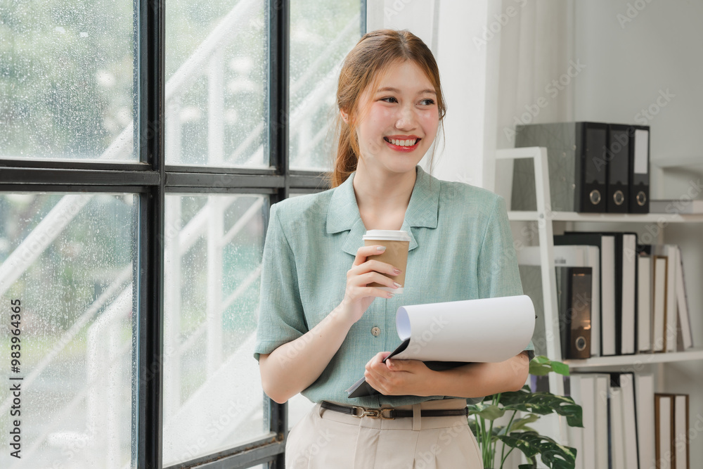 Confident Young Professional Plans Her Next Move Confident Young Professional Plans Her Next Move