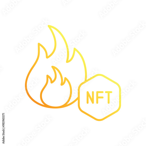 Nft Burn vector icon