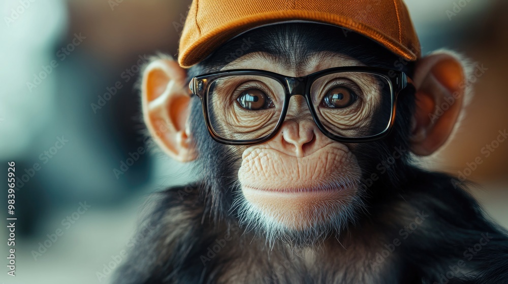 Monkey with Glasses and Hat Monkey with Glasses and Hat