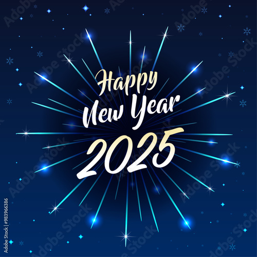 Wallpaper Mural 2025 Happy newyear letters banner Torontodigital.ca