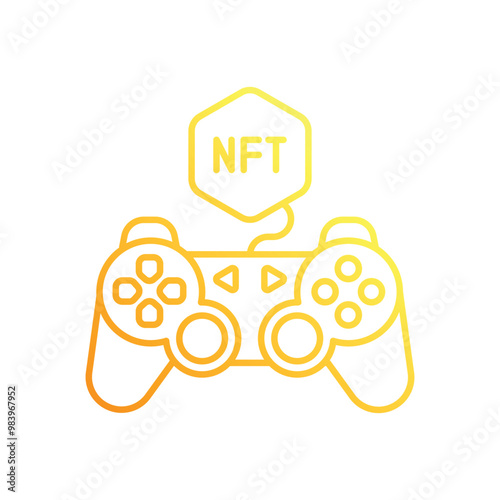 Nft Game vector icon