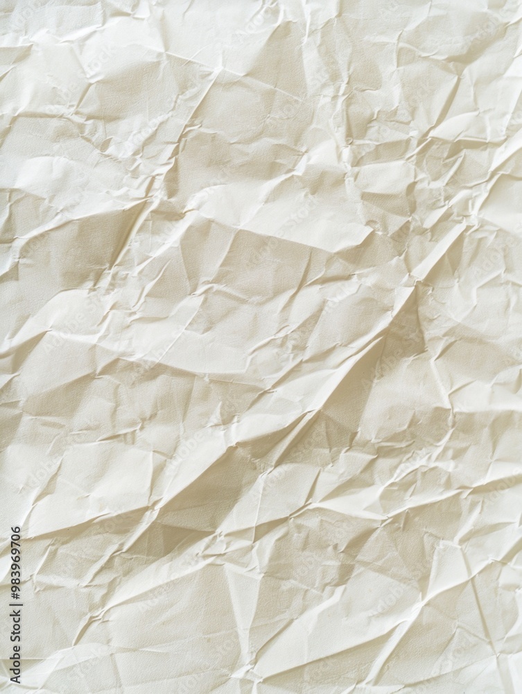 Closeup of crumpled paper with lines and creases. Closeup of crumpled paper with lines and creases.