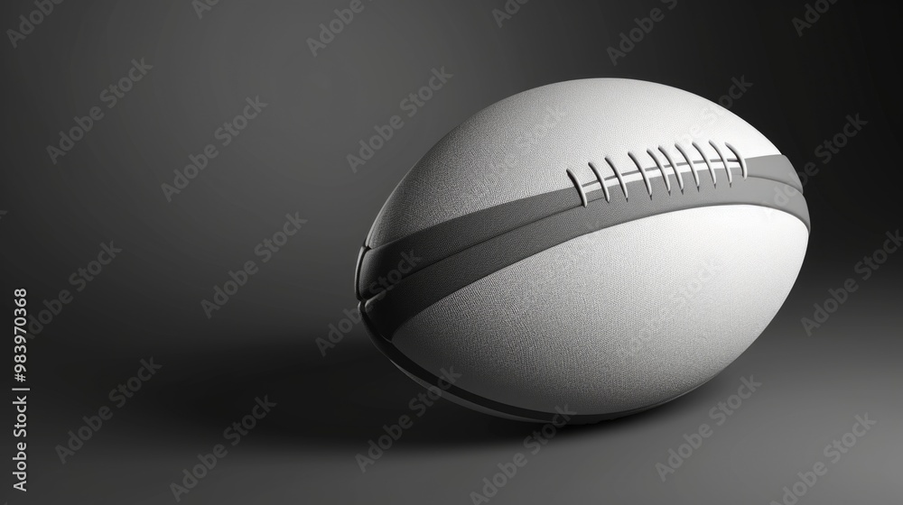 A modern design American football with a textured pattern. A modern design American football with a textured pattern.