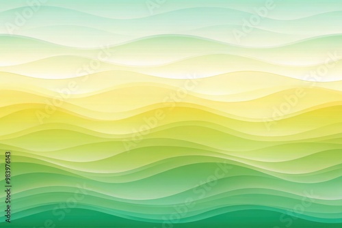 Minimalist background: Use a pastel gradient from green to light yellow, evoking freshness. Incorporate soft curves and gentle waves to transition between colors, creating a feminine, natural feel lik