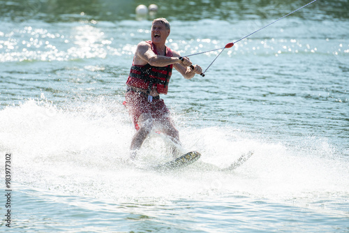 Wasserskifahrer