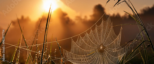 Spider web photo