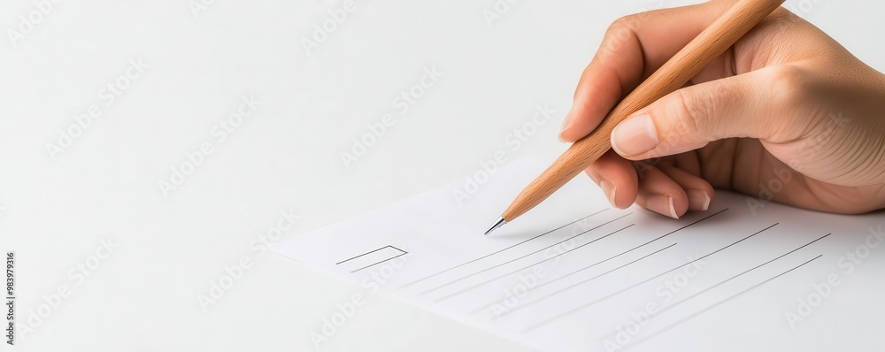 Close-up of a health questionnaire being filled out during a checkup, symbolizing the thoroughness of patient history assessment Health questionnaire, Patient history Close-up of a health questionnaire being filled out during a checkup, symbolizing the thoroughness of patient history assessment Health questionnaire, Patient history