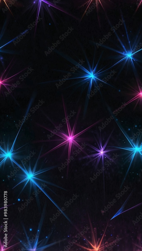 Abstract Neon Pattern on Black Background, Ideal for Smartphone Wallpaper Abstract Neon Pattern on Black Background, Ideal for Smartphone Wallpaper