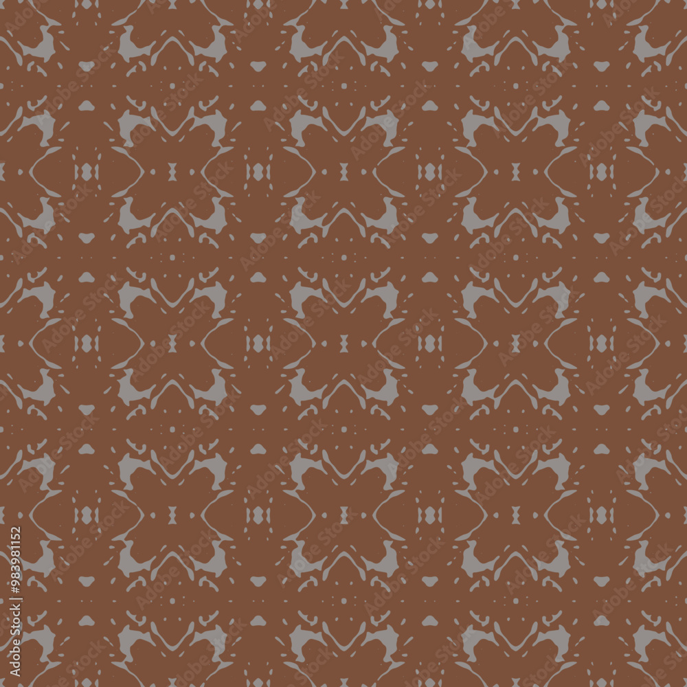 Fototapeta premium Seamless vintage pattern with an effect of attrition. 1970 Aesthetic Textures with Flowing Waves