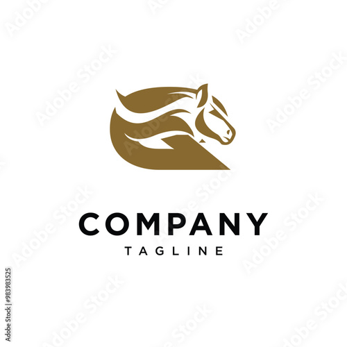 Letter Q Elegant Equestrian logo icon vector