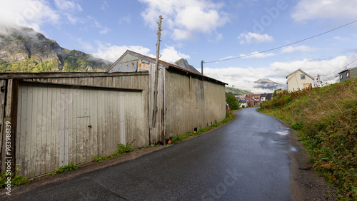 Wallpaper Mural View of the surrounding fishing village of Torsken on Senja Island, Norway Torontodigital.ca