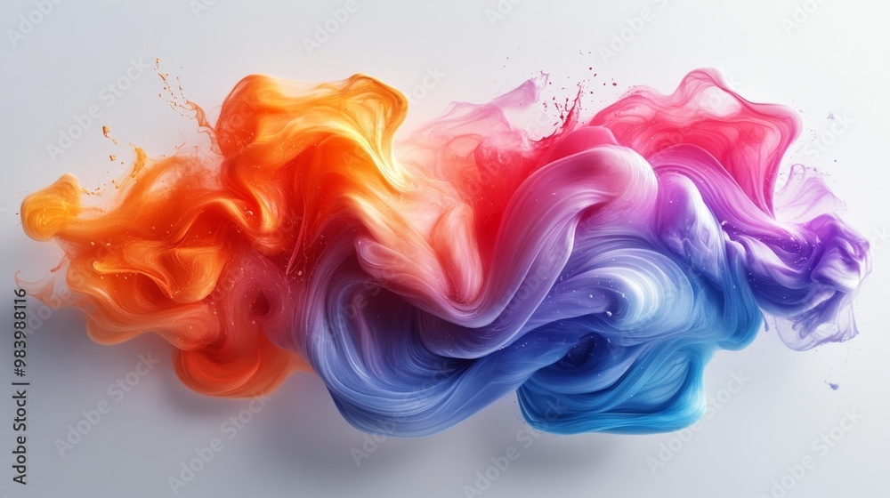 Vibrant swirling colors in motion Generative AI Vibrant swirling colors in motion Generative AI