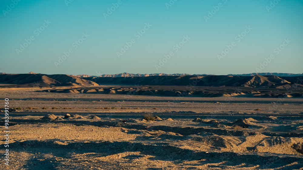 desert mountains and cloudless sky in egypt desert mountains and cloudless sky in egypt