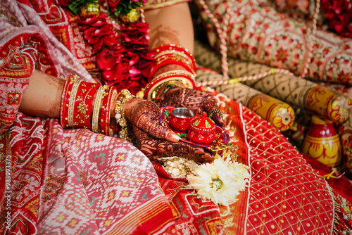 Indian Hindu traditional wedding ceremony photo