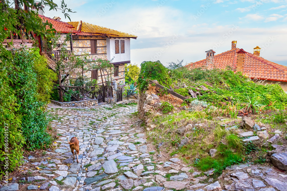 Palaios Panteleimonas old village. Pieria, Greece