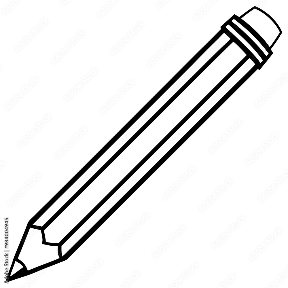 sharpened graphite pencil outline coloring book page line art drawing sharpened graphite pencil outline coloring book page line art drawing