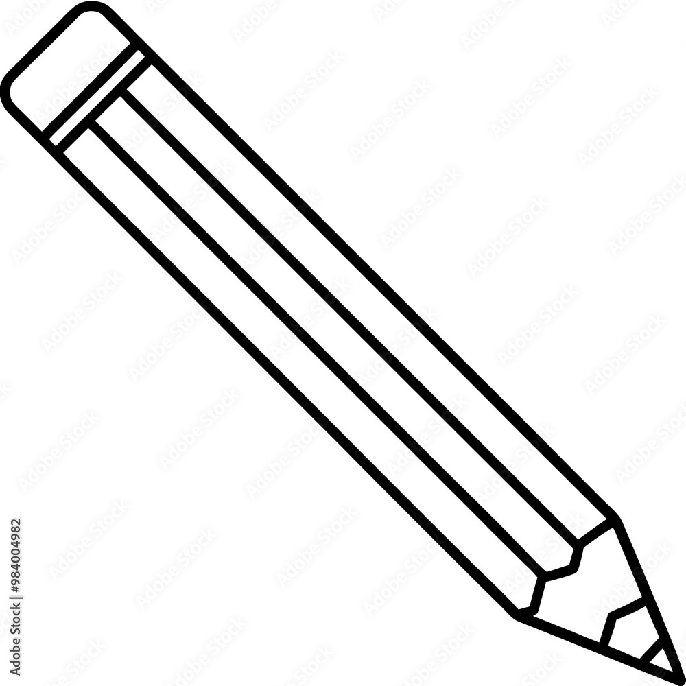 sharpened graphite pencil outline coloring book page line art drawing sharpened graphite pencil outline coloring book page line art drawing