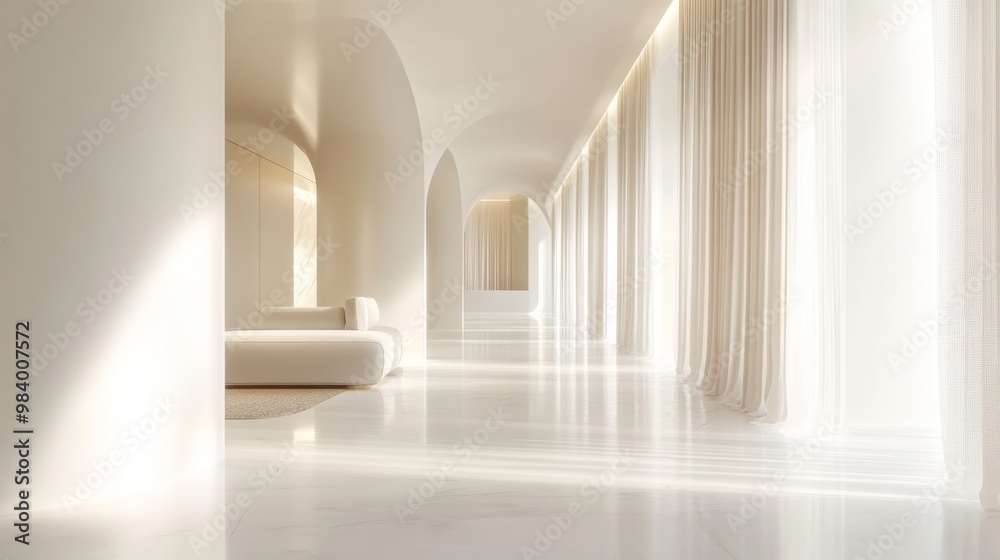 Bright and neutral white space with smooth lighting, Bright and neutral white space with smooth lighting,