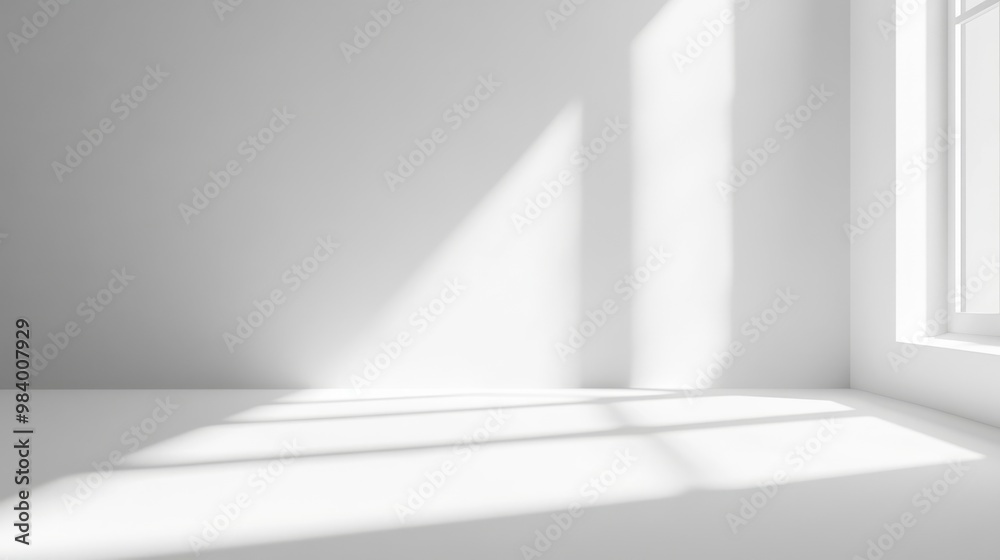 Bright minimalist white background with no details,