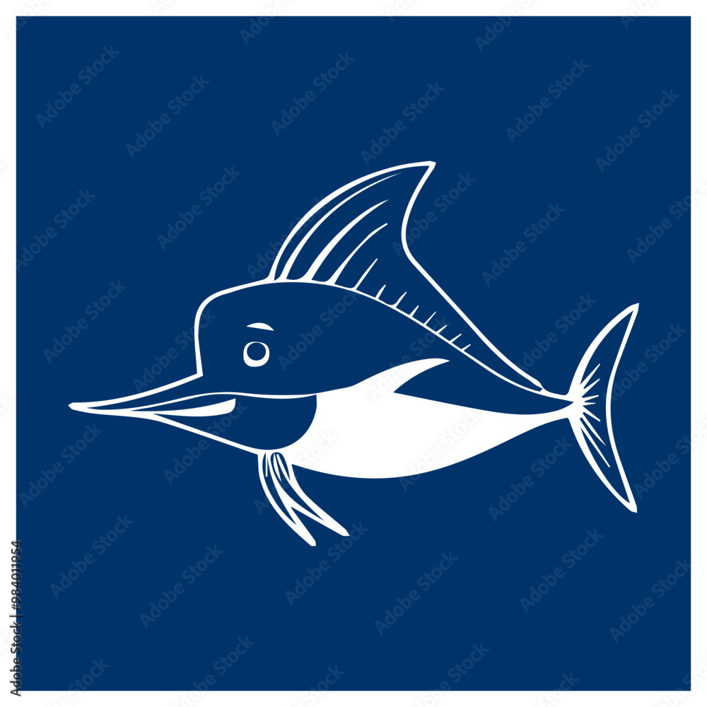 Obraz premium fish icon design