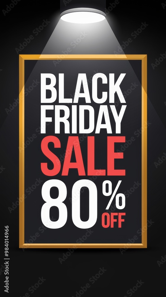 Fototapeta premium Black Friday sale poster