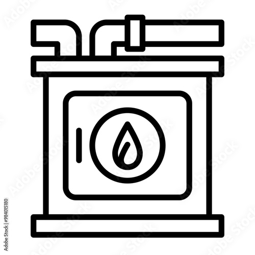 Incinerator icon. 