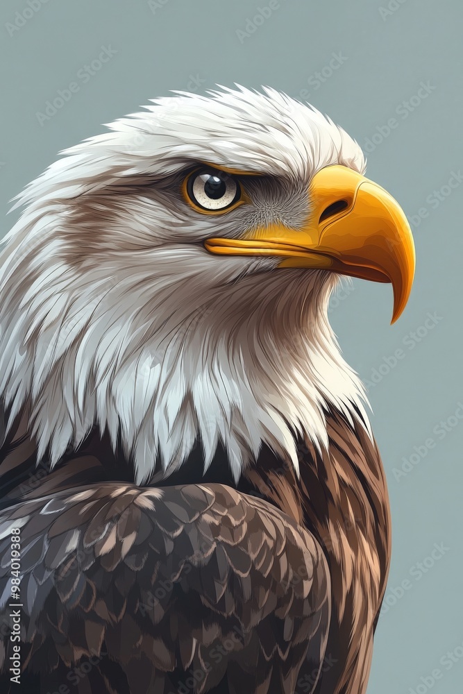 An eagle head portrait high resolution An eagle head portrait high resolution