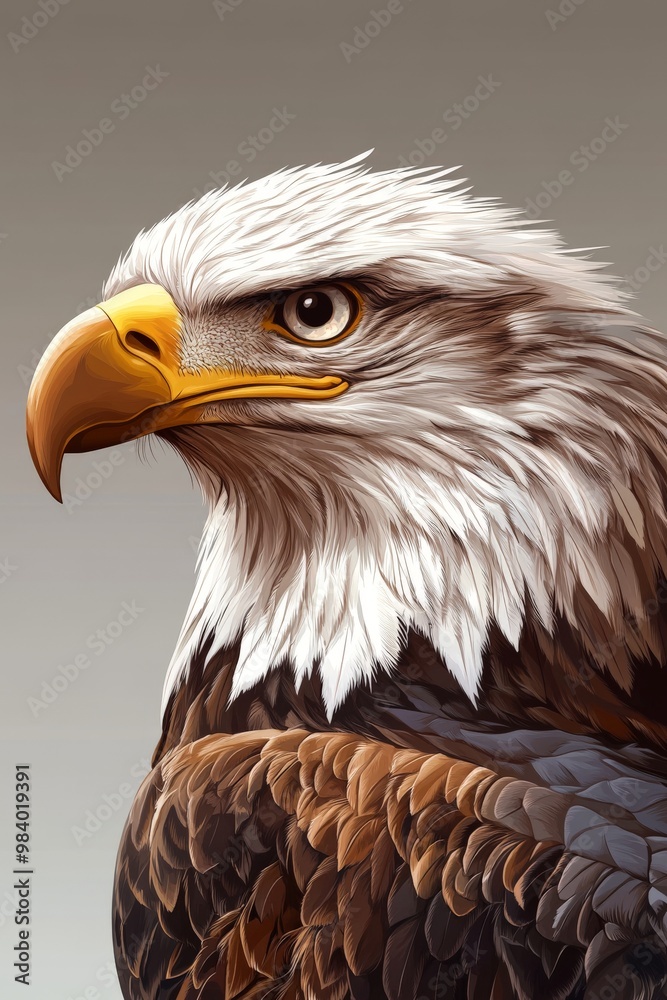 An eagle head portrait high resolution An eagle head portrait high resolution