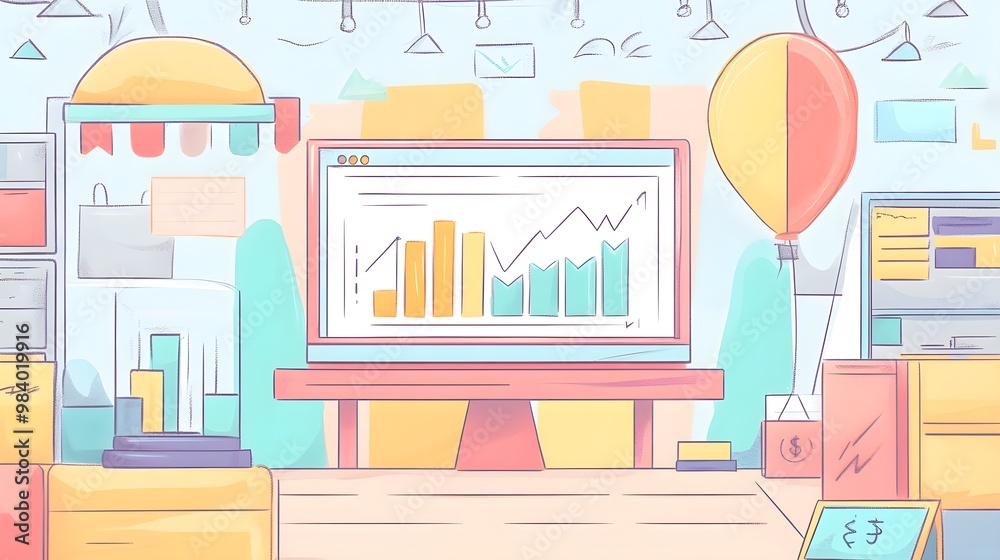 Business Success Growth Chart  Data   Chart  Strategy   Finance   Office    Planning  Analysis   Desktop