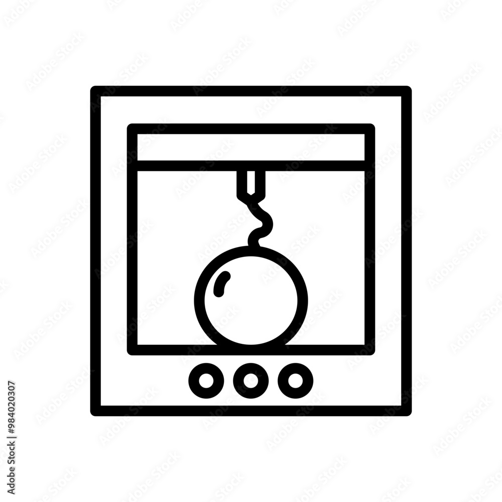 3d printer line icon. Printer icon. Printer icon isolated on white background. Transparent background, minimalist symbol. Vector images 3d printer line icon. Printer icon. Printer icon isolated on white background. Transparent background, minimalist symbol. Vector images