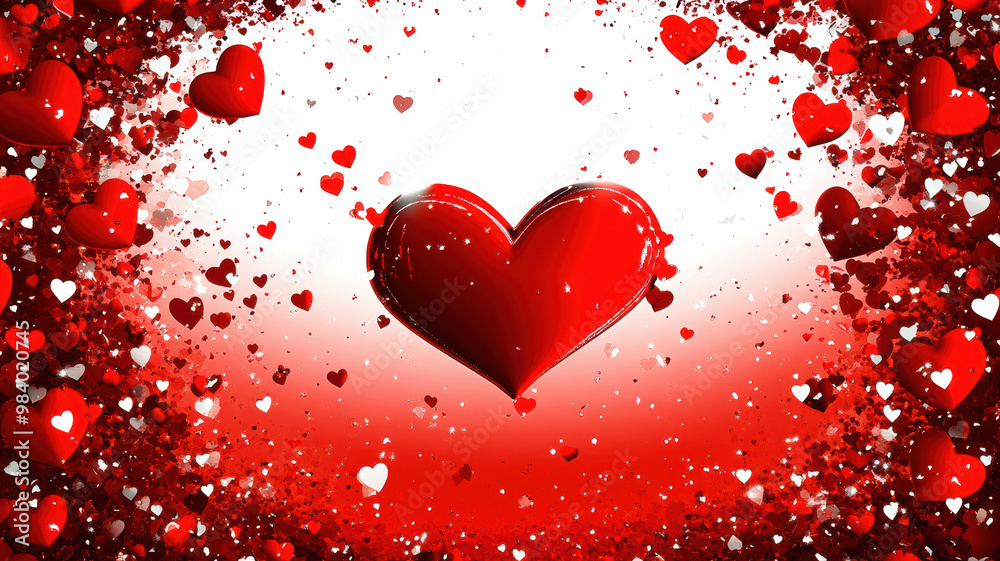 Digital art of hearts for Valentine's Day Digital art of hearts for Valentine's Day