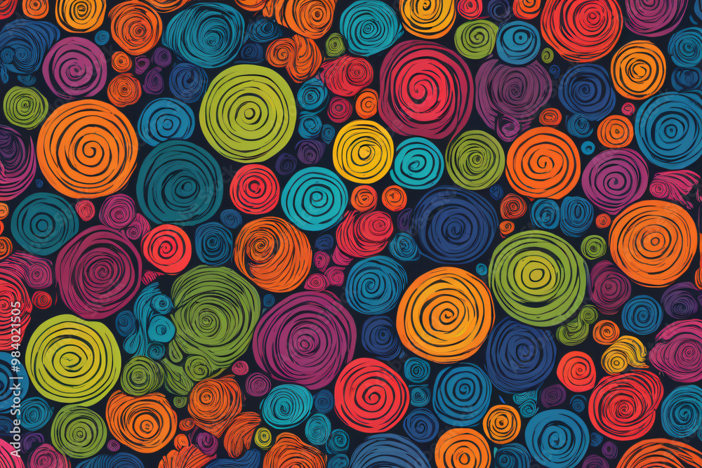 seamless pattern with circles seamless pattern with circles