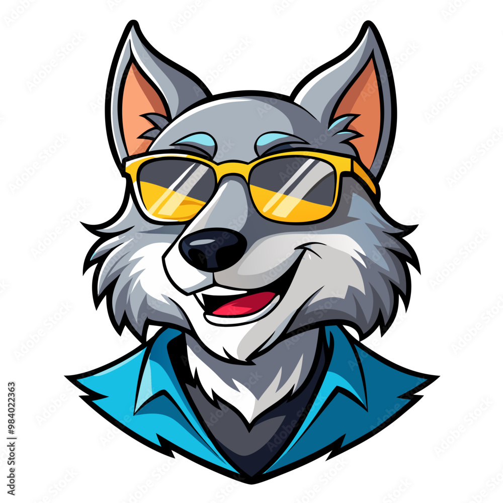 Wolf mascot Character 