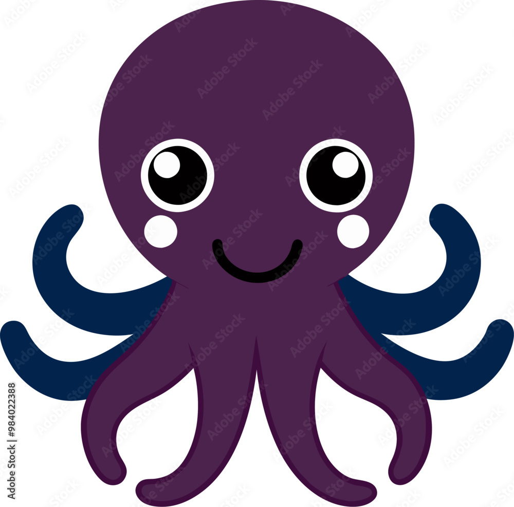 Octopus silhouette vector illustration design Octopus silhouette vector illustration design