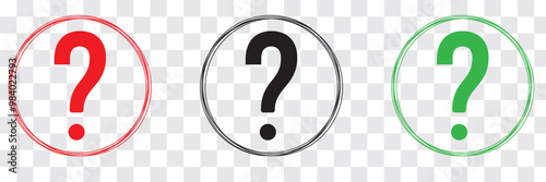 Comment question line icon set. faq line icon. question and answer pictogram. inquire bubble. ask or request sign. frequently asked questions icon for Ui designs. 