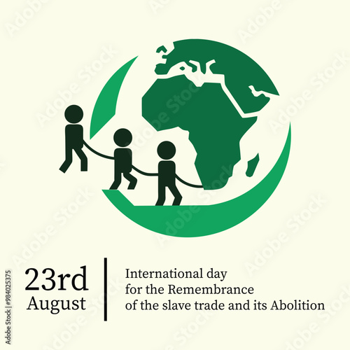 International Day Of slave.World map . .Adobe Illustrator Artwork.in white  background .