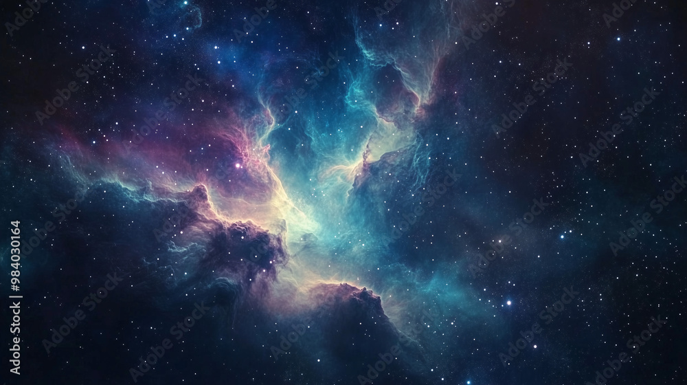 Colorful Nebula and Stars in Deep Space – Fatigue-Free Video Conference Wallpaper Colorful Nebula and Stars in Deep Space – Fatigue-Free Video Conference Wallpaper