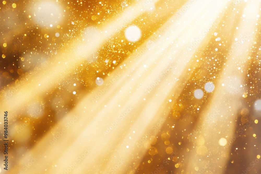 A brilliant burst of golden sunlight spreading across the sky A brilliant burst of golden sunlight spreading across the sky