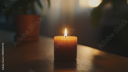 A visual of a single candle burning in a dark room, casting a soft, mournful glow.A visual of a single candle burning in a dark room, casting a soft, mournful glow.