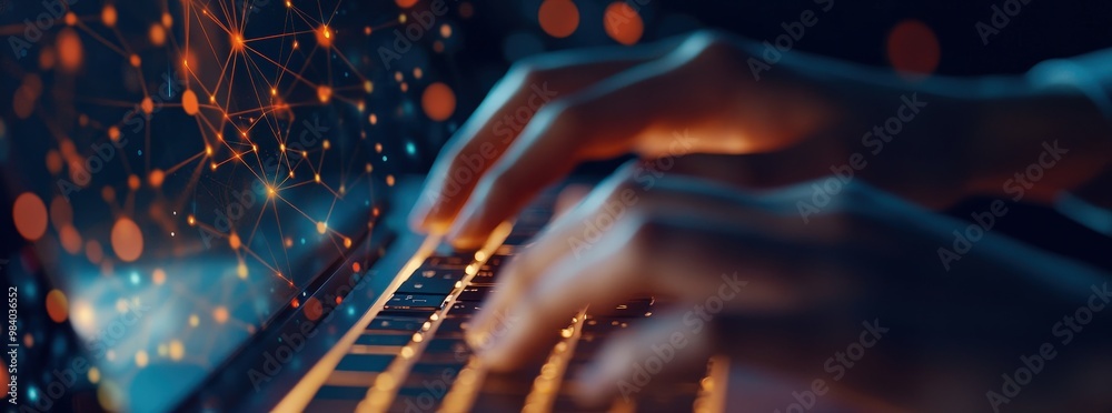 Server expert optimizing racks for data center storage digital technology database efficiency telecommunication network infrastructure concept banner Server expert optimizing racks for data center storage digital technology database efficiency telecommunication network infrastructure concept banner