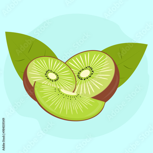 Sweet and ripe kiwi