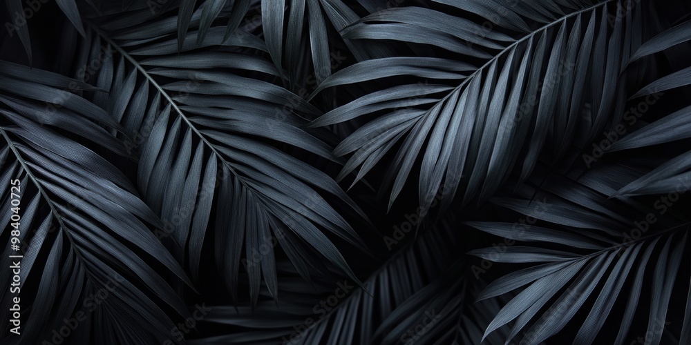 A close up of a leafy plant with dark green leaves. The leaves are very close together and the image is in black and white A close up of a leafy plant with dark green leaves. The leaves are very close together and the image is in black and white