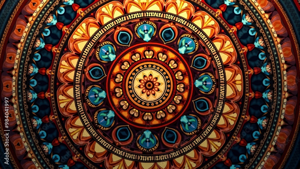 Vibrant Mandala Art with Rich Colors and Patterns Vibrant Mandala Art with Rich Colors and Patterns
