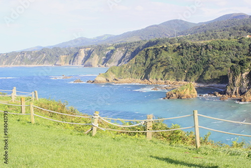 Ermita de La Regalina, acantilados y playa de Cadavedo Asturias.