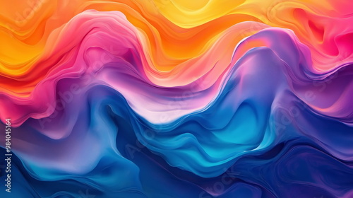 abstract colorful waves background