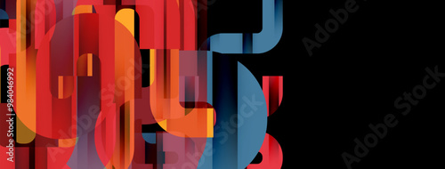 Lines, abstract letter style design background. Geometric vector Illustration For Wallpaper, Banner, Background, Card, Book Illustration, landing page