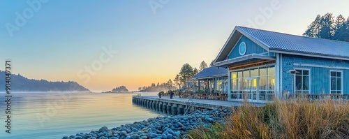 A seaside explorera??s club with durable James Hardie siding, offering educational programs and adventure tours, designed to engage visitors with the marine ecosystem photo