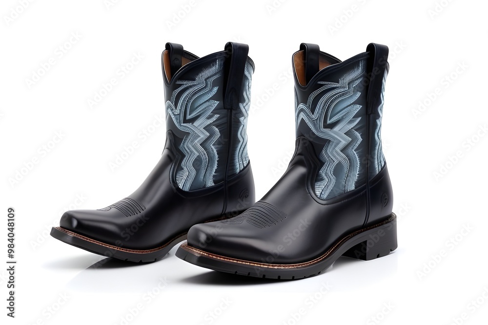 Pair of Brown Leather Boots Isolated on White Background Pair of Brown Leather Boots Isolated on White Background